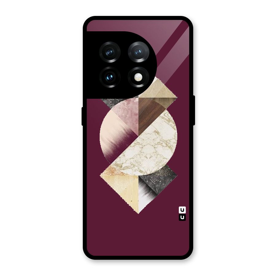 Abstract Marble Pattern Glass Back Case for OnePlus 11