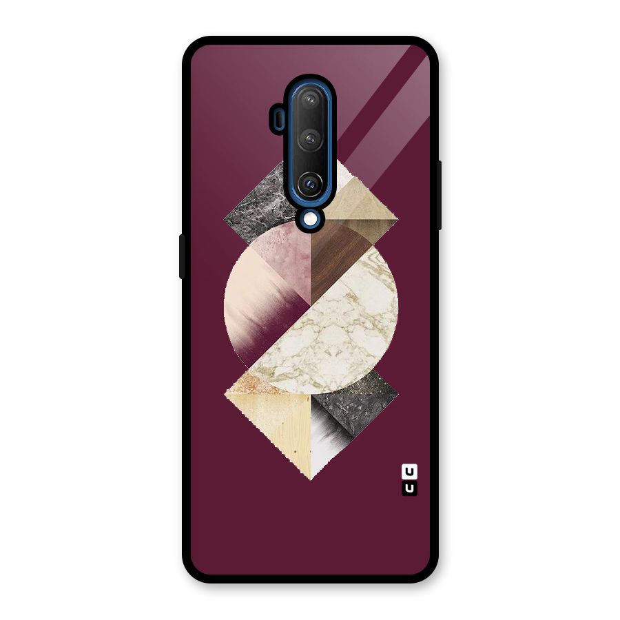 Abstract Marble Pattern Glass Back Case for OnePlus 7T Pro