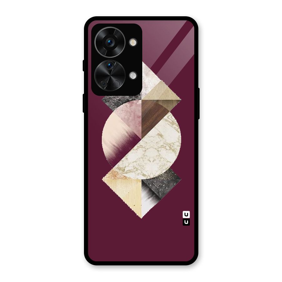 Abstract Marble Pattern Glass Back Case for OnePlus Nord 2T