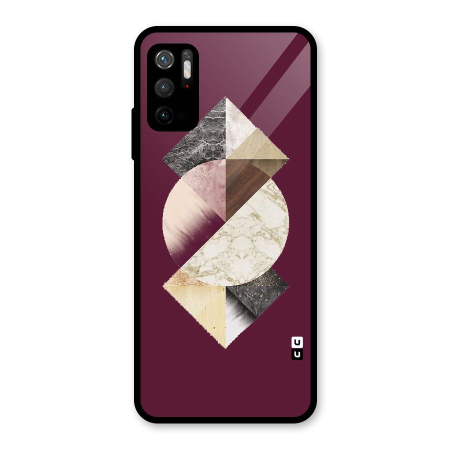 Abstract Marble Pattern Glass Back Case for Poco M3 Pro 5G