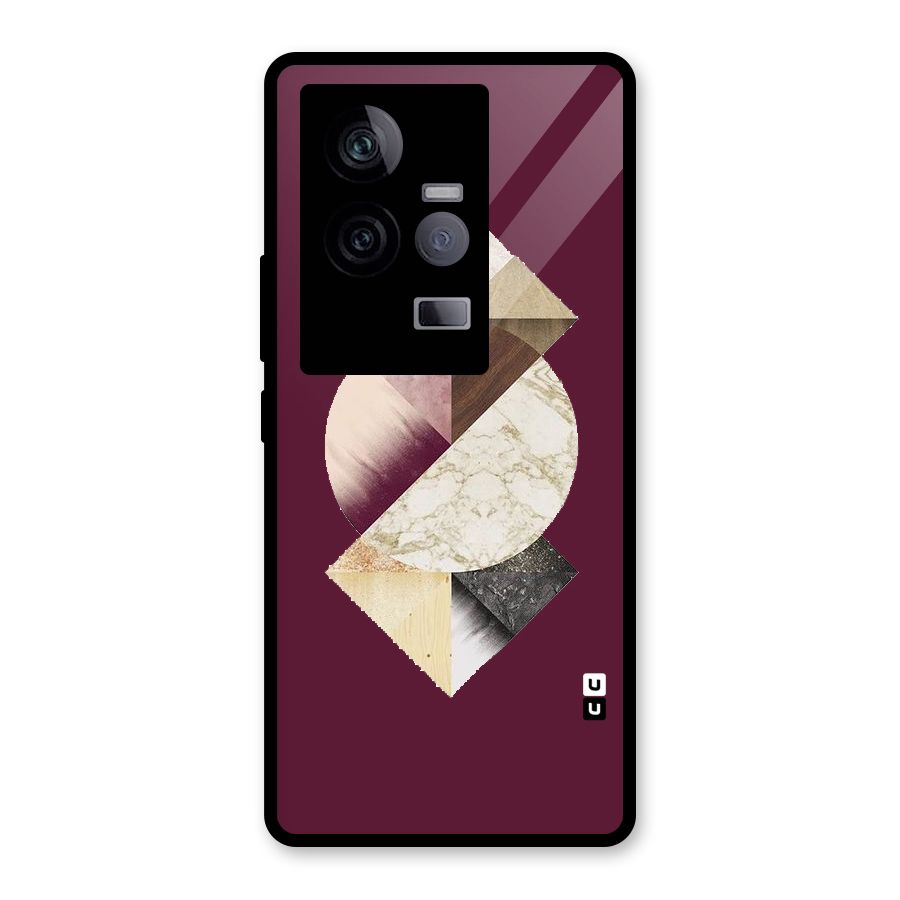 Abstract Marble Pattern Glass Back Case for Vivo iQOO 11 5G