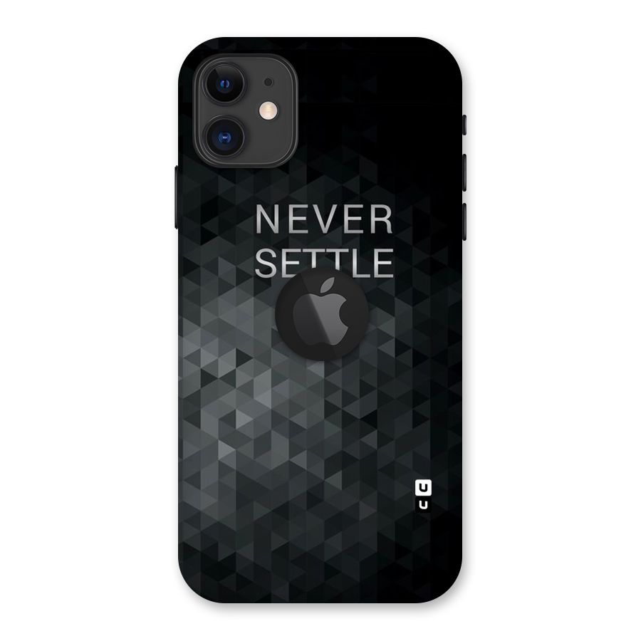 Abstract No Settle Back Case for iPhone 11 Logo Cut