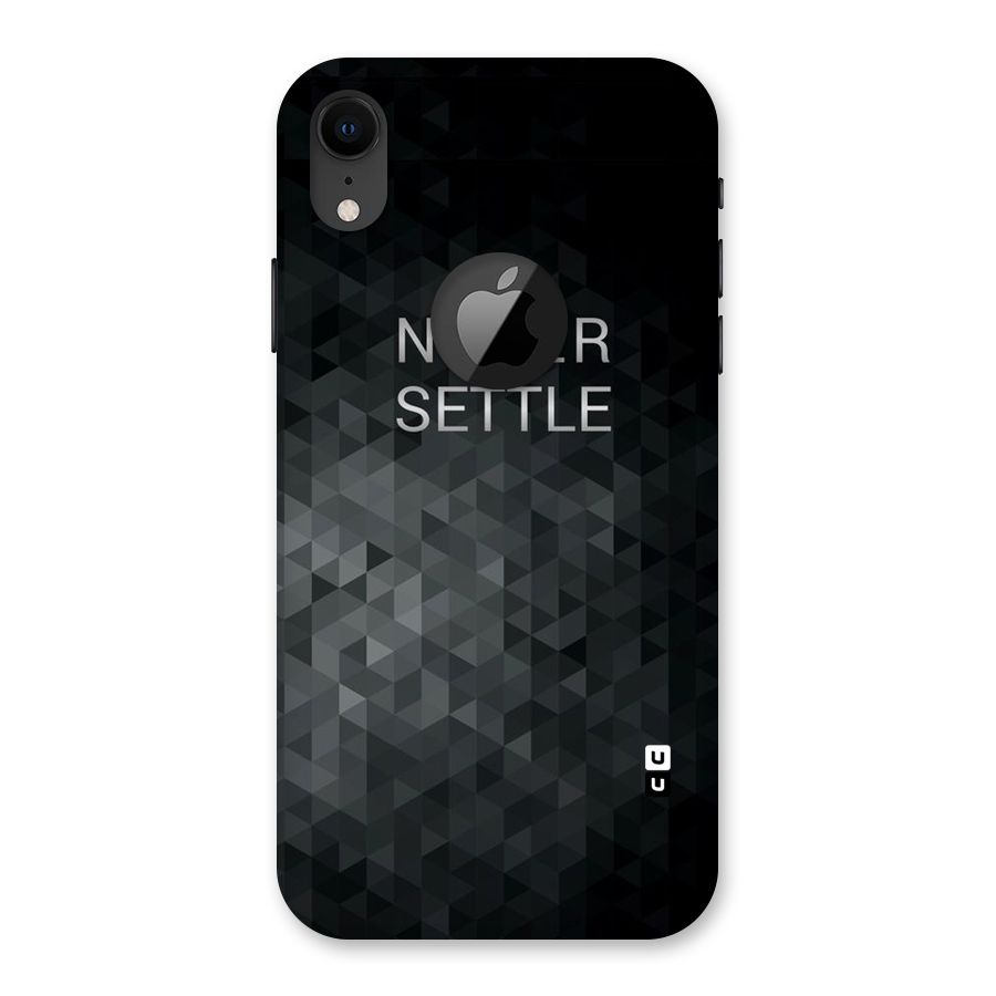 Abstract No Settle Back Case for iPhone XR Logo Cut