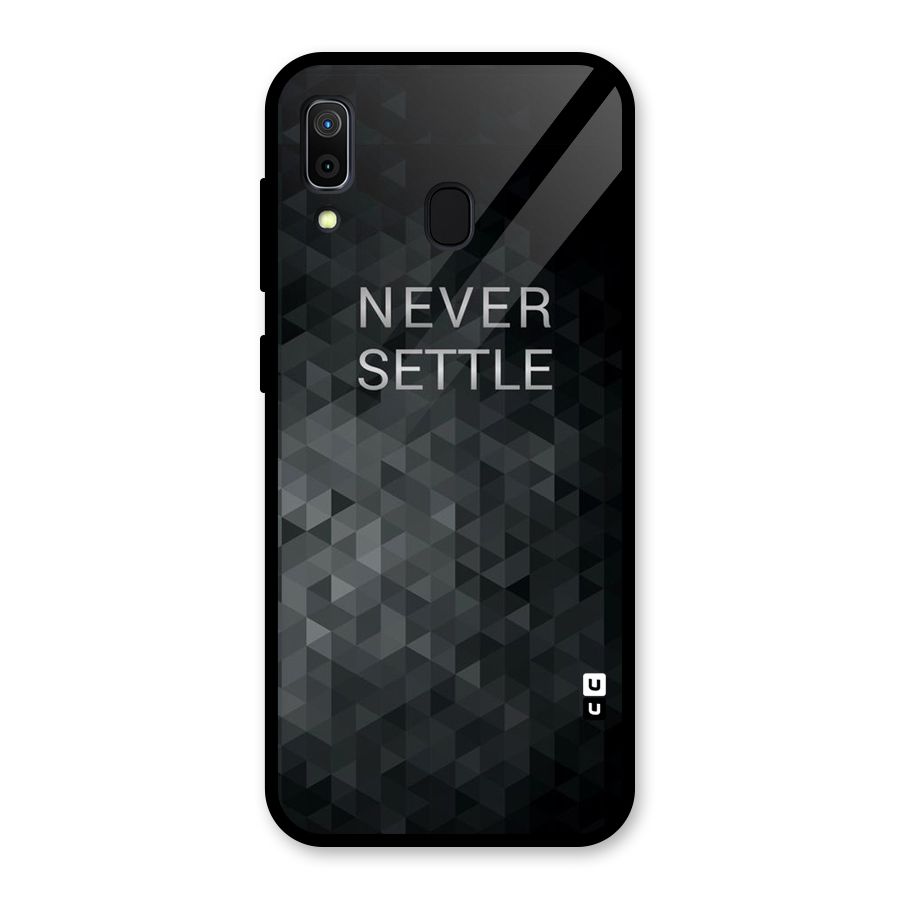 Abstract No Settle Glass Back Case for Galaxy A30
