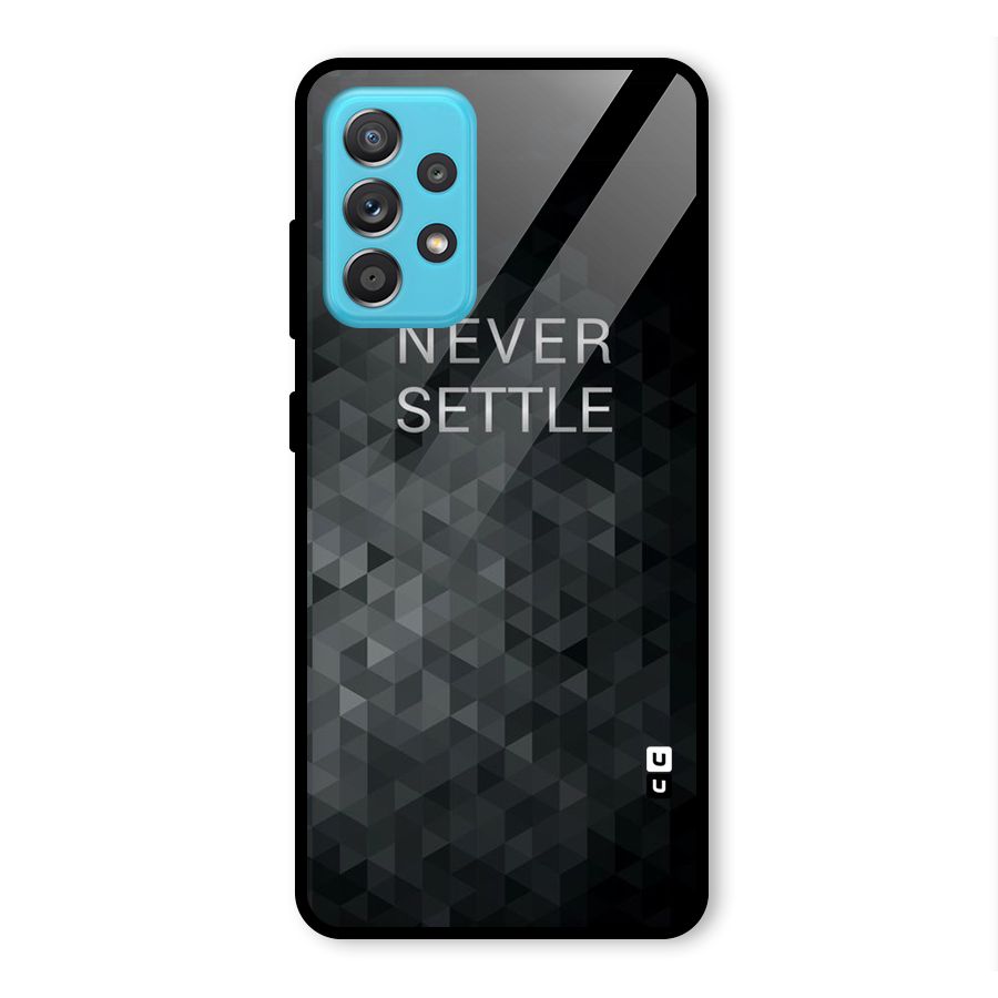 Abstract No Settle Glass Back Case for Galaxy A52
