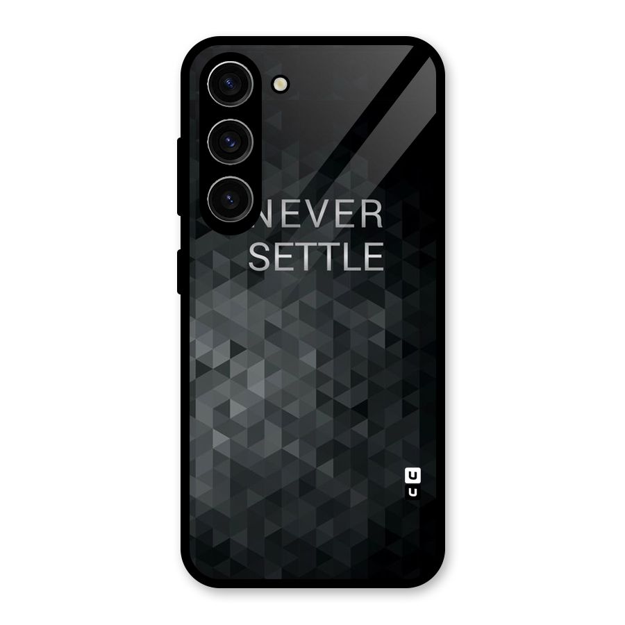 Abstract No Settle Glass Back Case for Galaxy S23