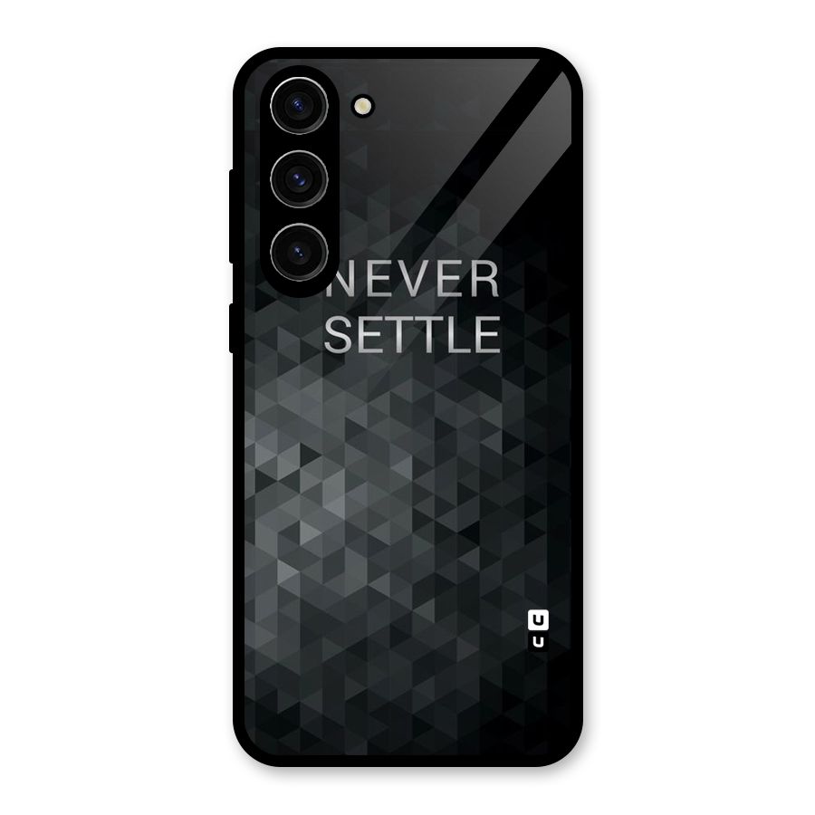Abstract No Settle Glass Back Case for Galaxy S23 Plus