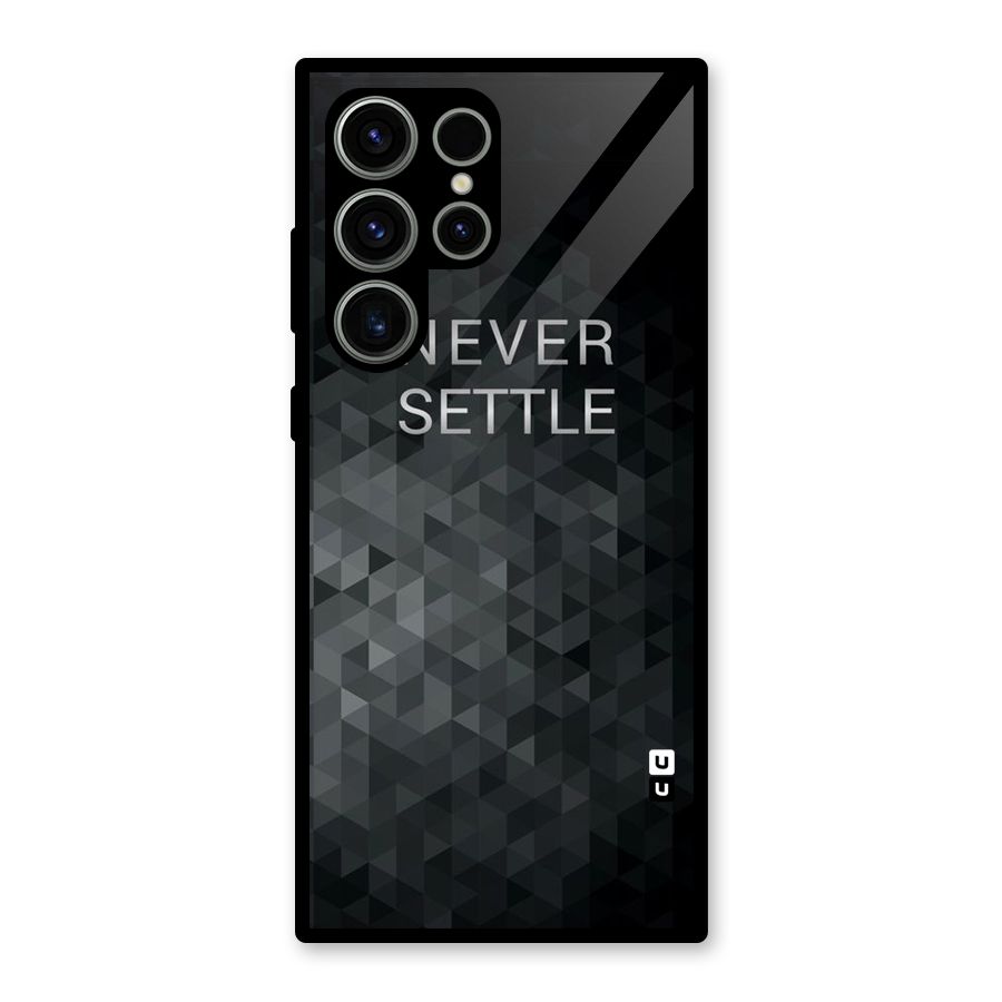 Abstract No Settle Glass Back Case for Galaxy S23 Ultra