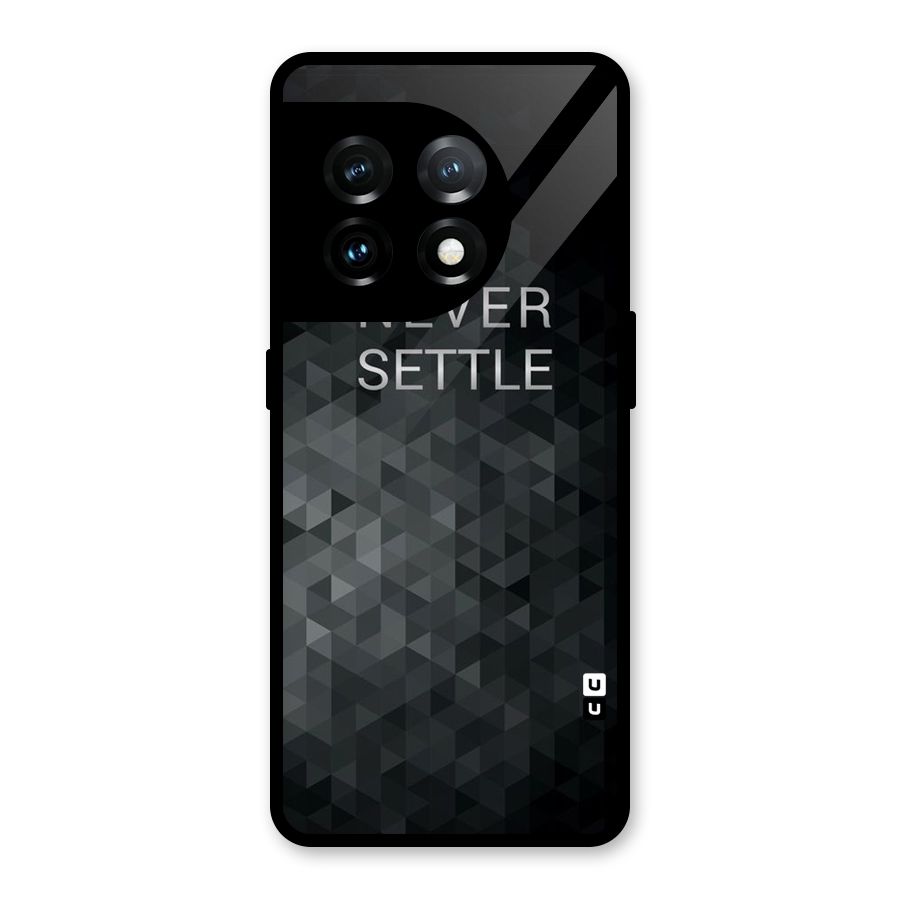 Abstract No Settle Glass Back Case for OnePlus 11