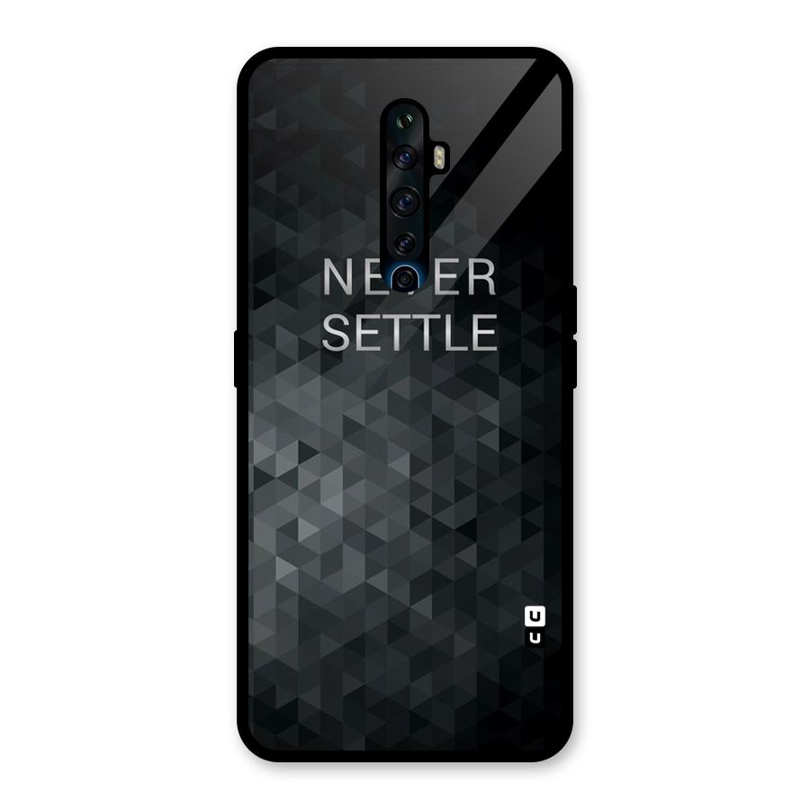Abstract No Settle Glass Back Case for Oppo Reno2 F