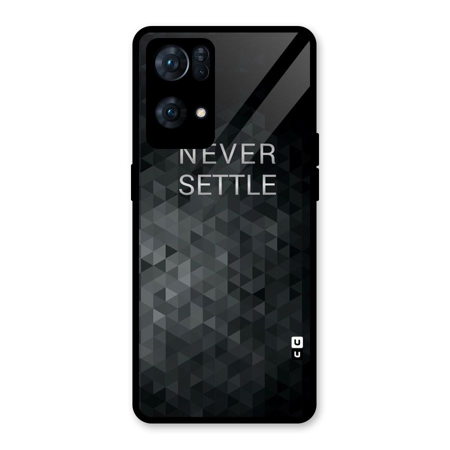 Abstract No Settle Glass Back Case for Oppo Reno7 Pro 5G