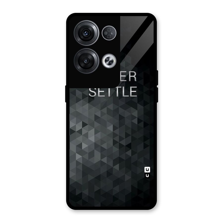 Abstract No Settle Glass Back Case for Oppo Reno8 Pro 5G
