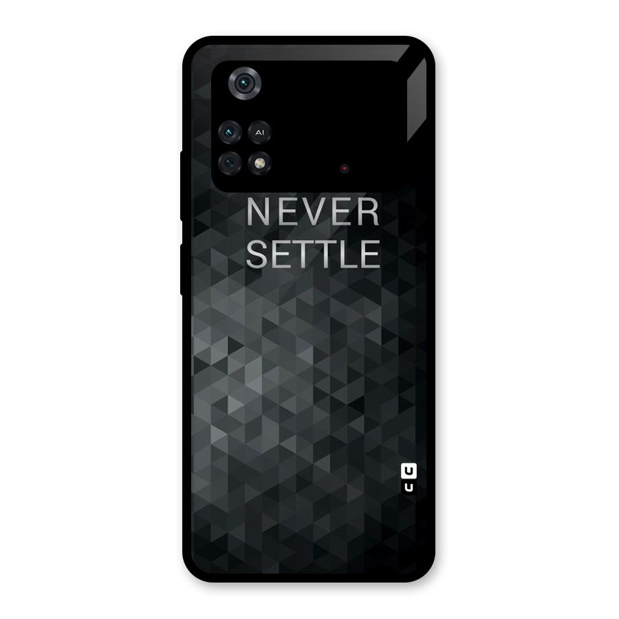 Abstract No Settle Glass Back Case for Poco M4 Pro 4G