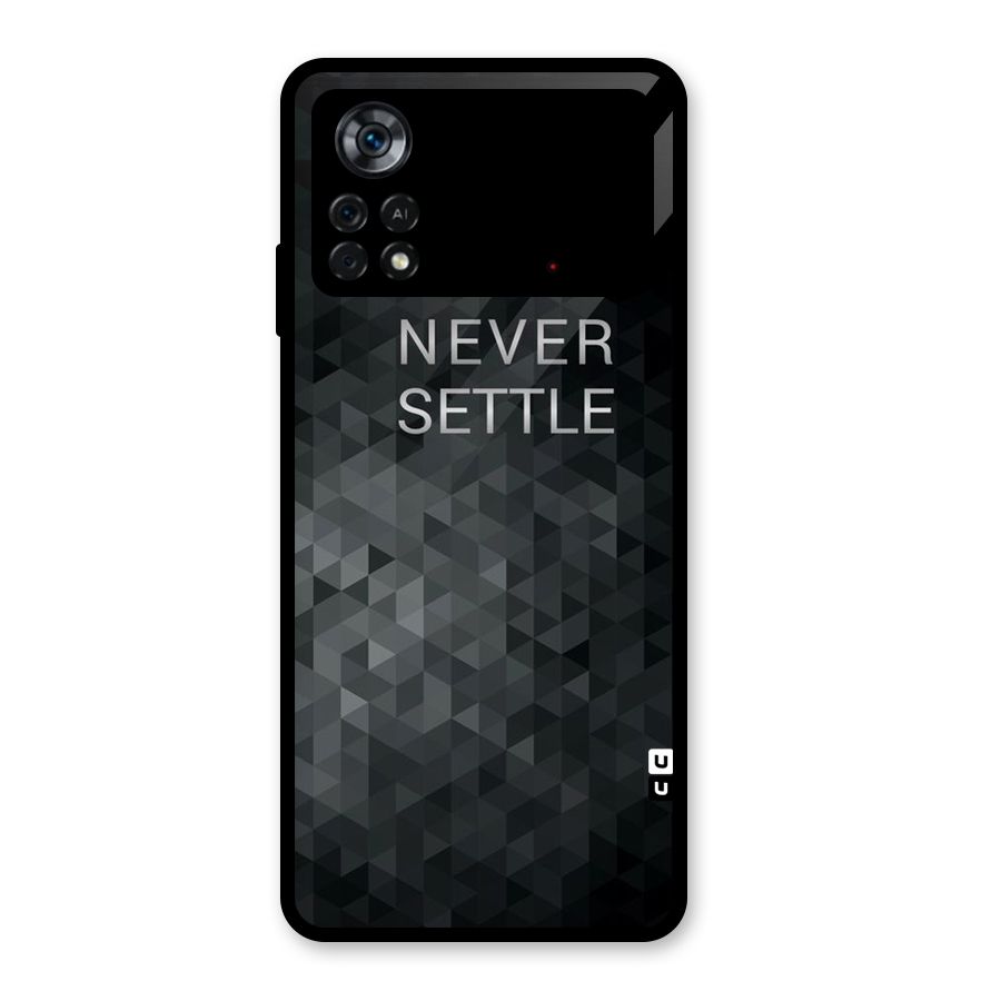 Abstract No Settle Glass Back Case for Poco X4 Pro 5G