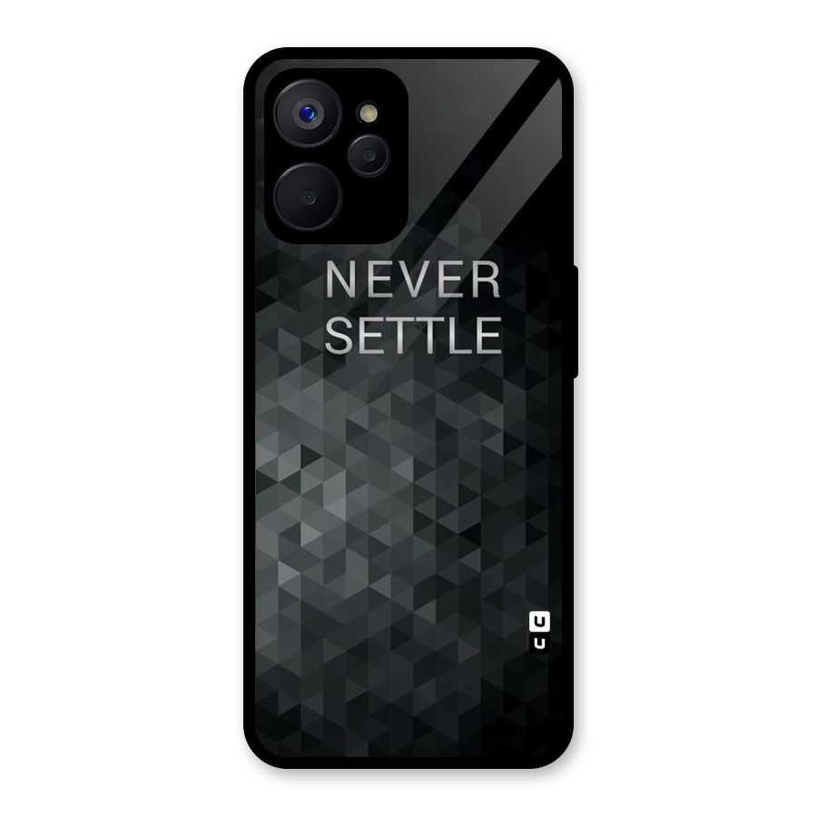 Abstract No Settle Glass Back Case for Realme 9i 5G