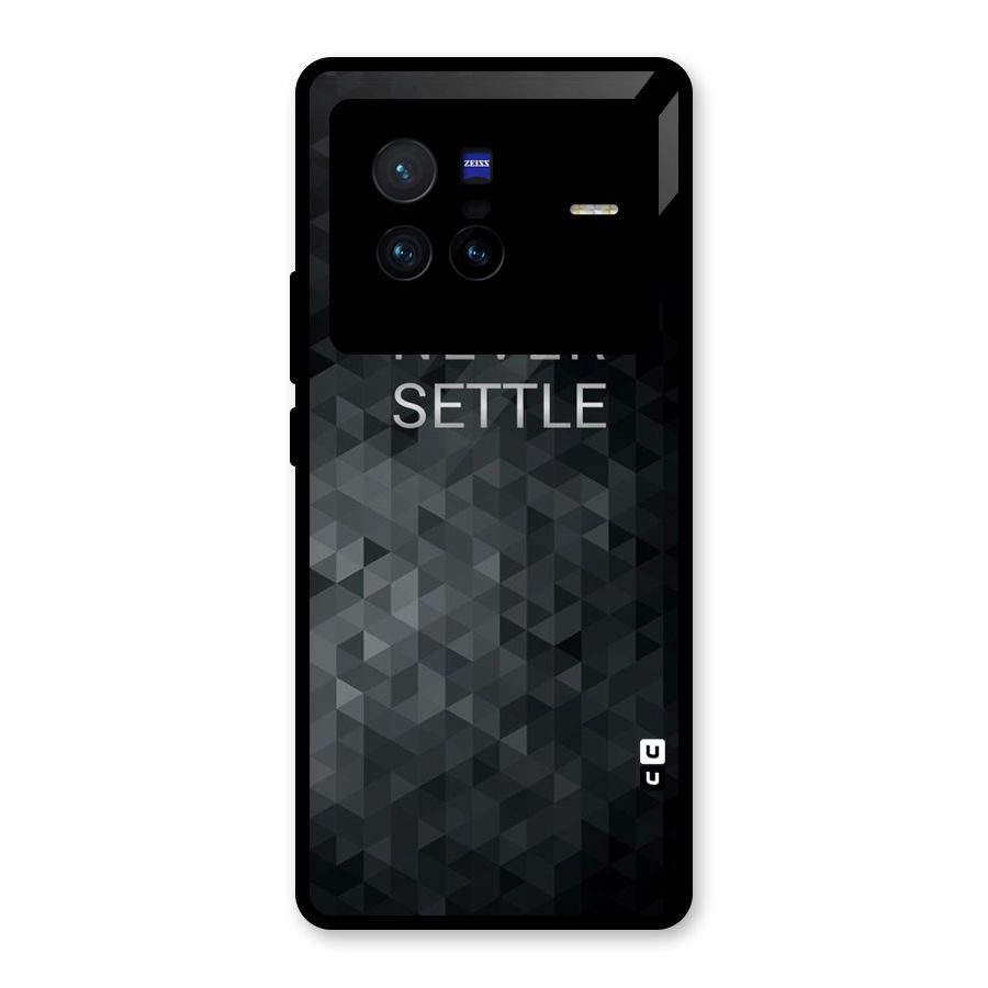 Abstract No Settle Glass Back Case for Vivo X80