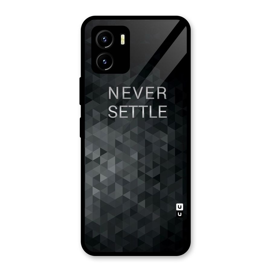 Abstract No Settle Glass Back Case for Vivo Y15s