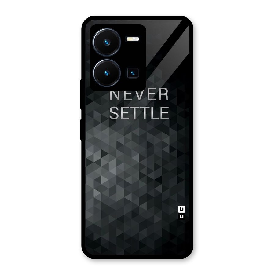 Abstract No Settle Glass Back Case for Vivo Y35