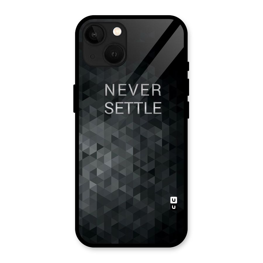 Abstract No Settle Glass Back Case for iPhone 13