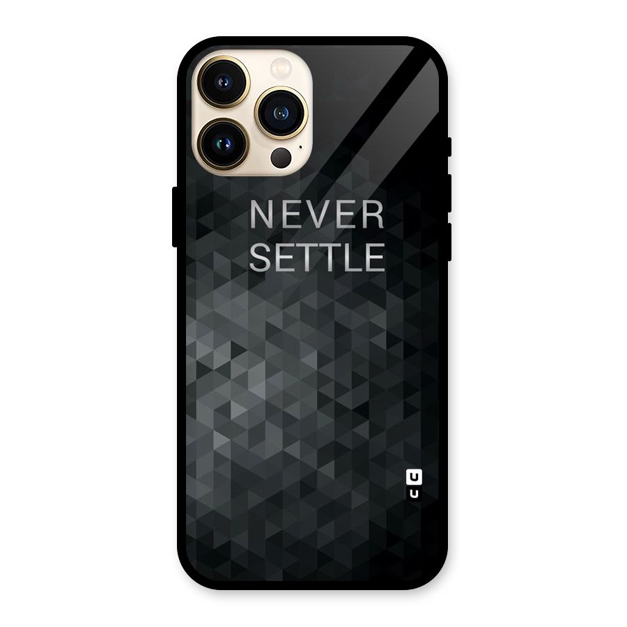 Abstract No Settle Glass Back Case for iPhone 13 Pro Max