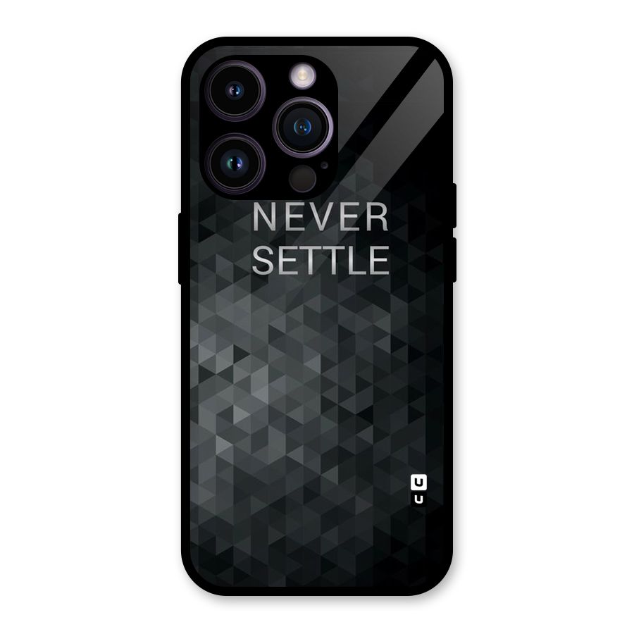 Abstract No Settle Glass Back Case for iPhone 14 Pro
