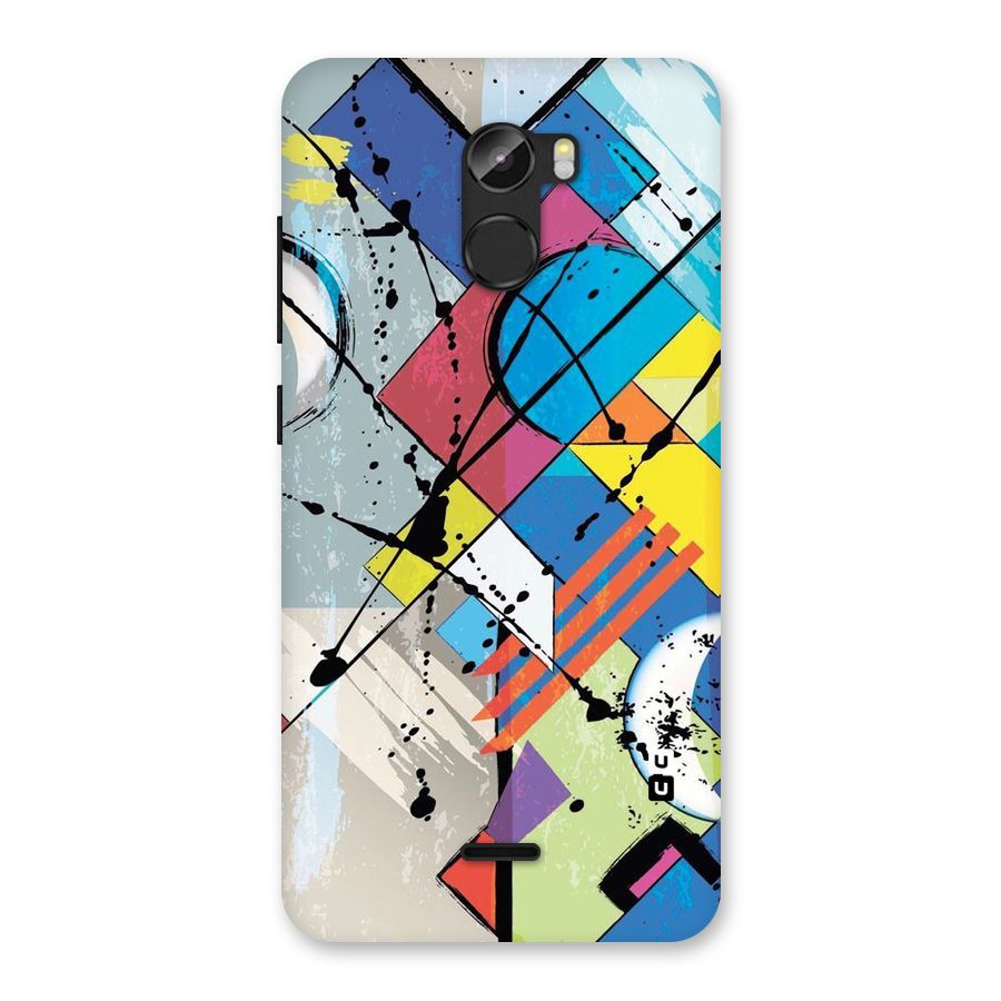 Abstract Paint Shape Back Case for Gionee X1