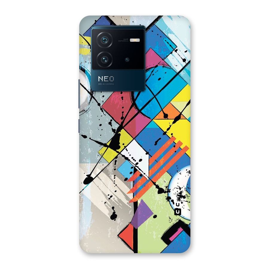 Abstract Paint Shape Back Case for Vivo iQOO Neo 6 5G