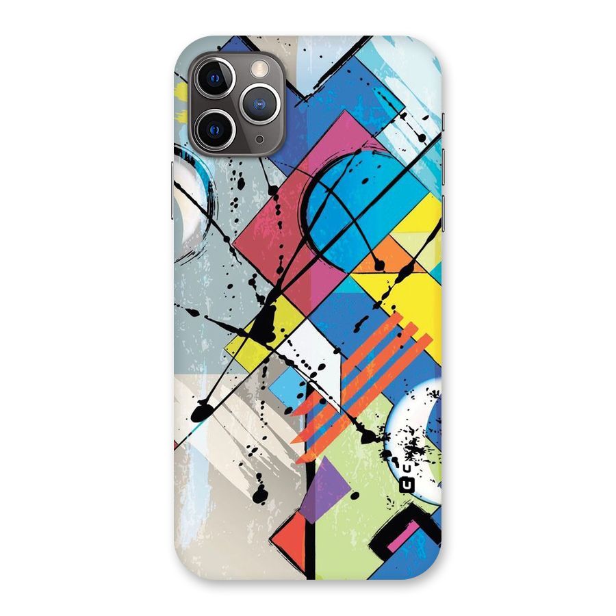 Abstract Paint Shape Back Case for iPhone 11 Pro Max