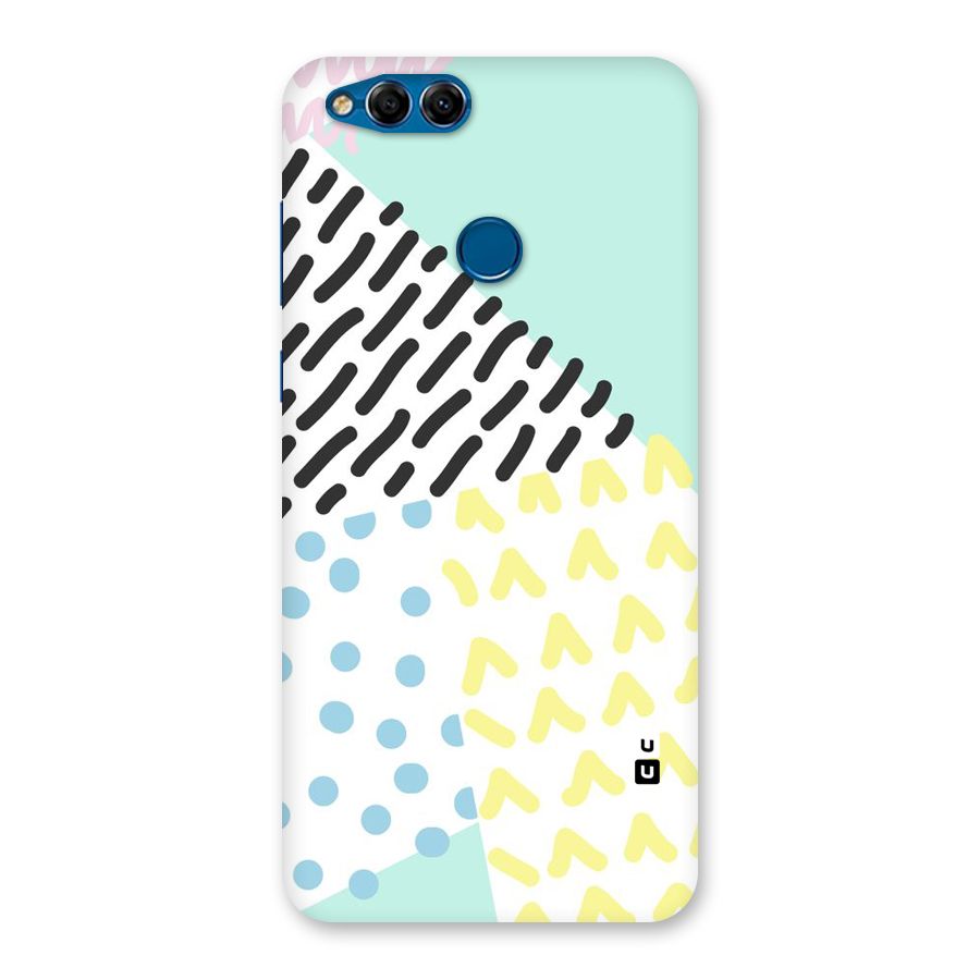 Abstract Pastel Back Case for Honor 7X
