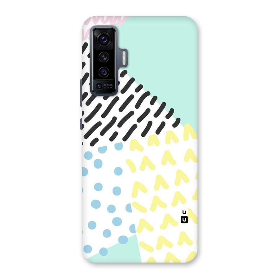 Abstract Pastel Back Case for Vivo X50