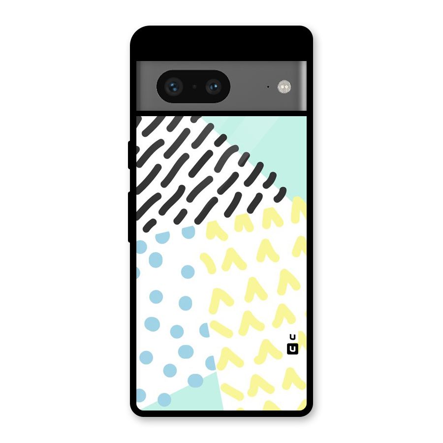 Abstract Pastel Glass Back Case for Google Pixel 7