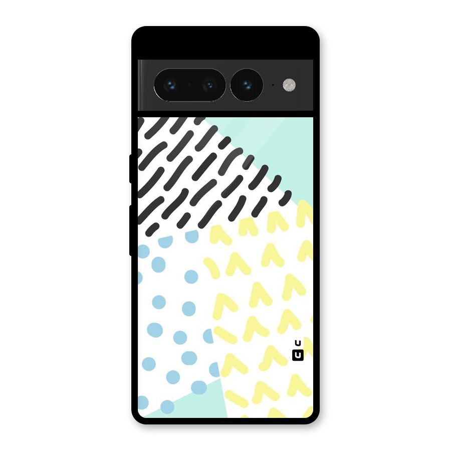 Abstract Pastel Glass Back Case for Google Pixel 7 Pro