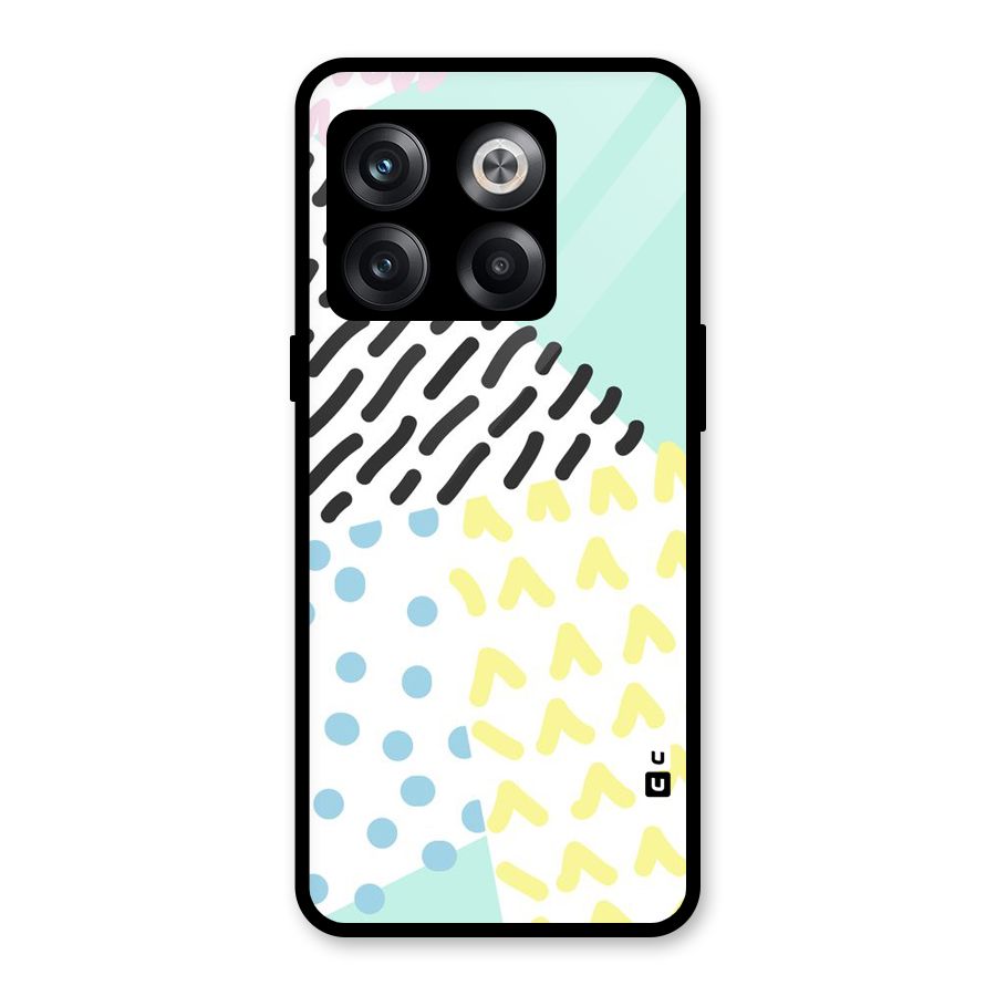 Abstract Pastel Glass Back Case for OnePlus 10T