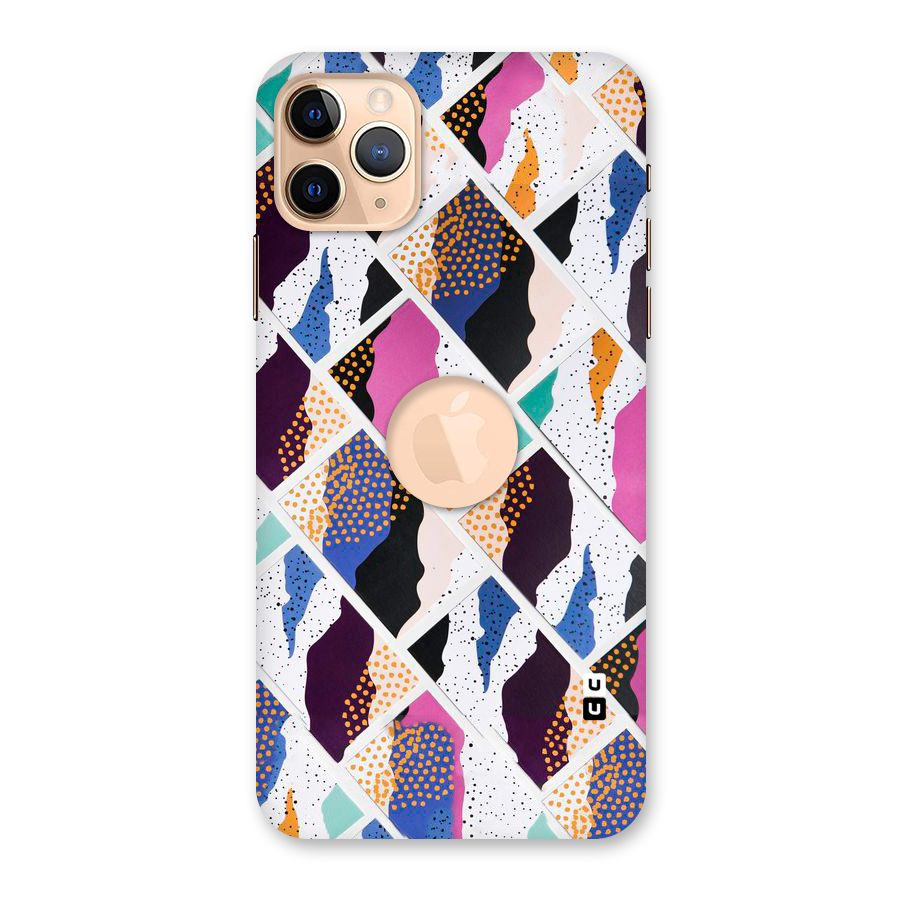 Abstract Polka Back Case for iPhone 11 Pro Max Logo Cut