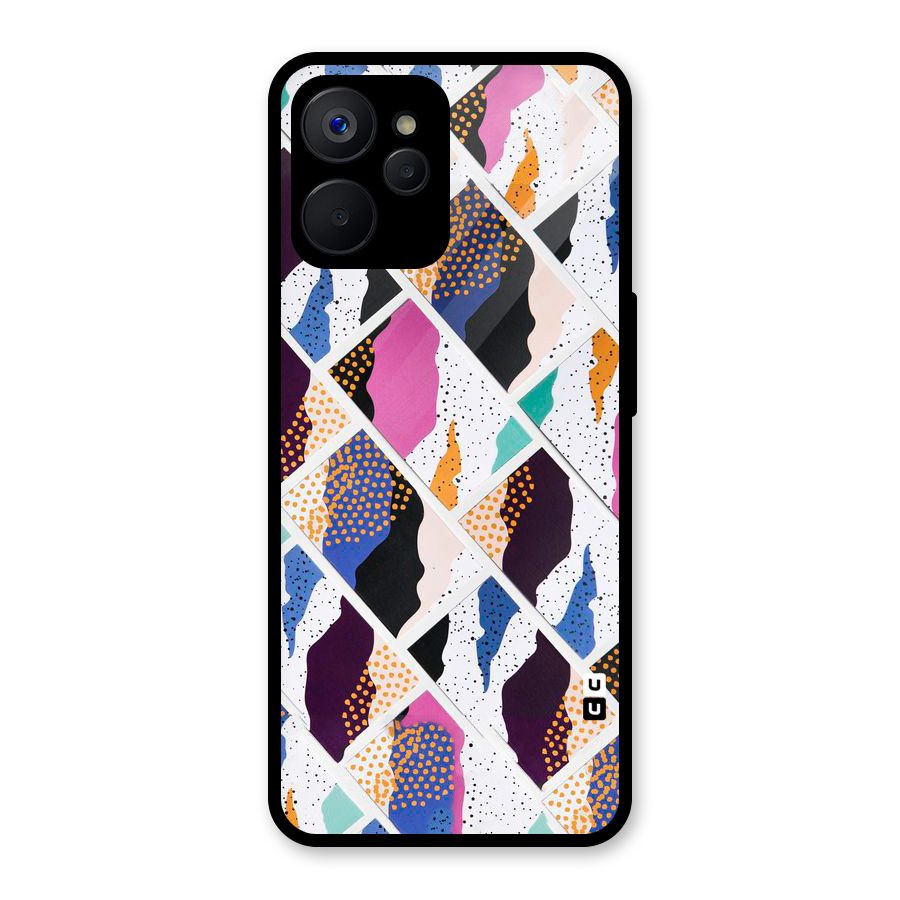 Abstract Polka Glass Back Case for Realme 9i 5G