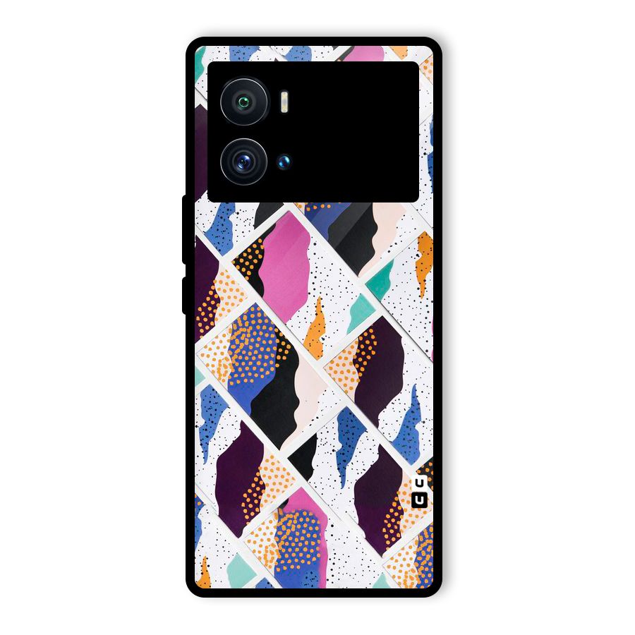 Abstract Polka Glass Back Case for Vivo iQOO 9 Pro