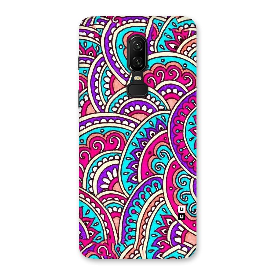 Abstract Rangoli Design Back Case for OnePlus 6
