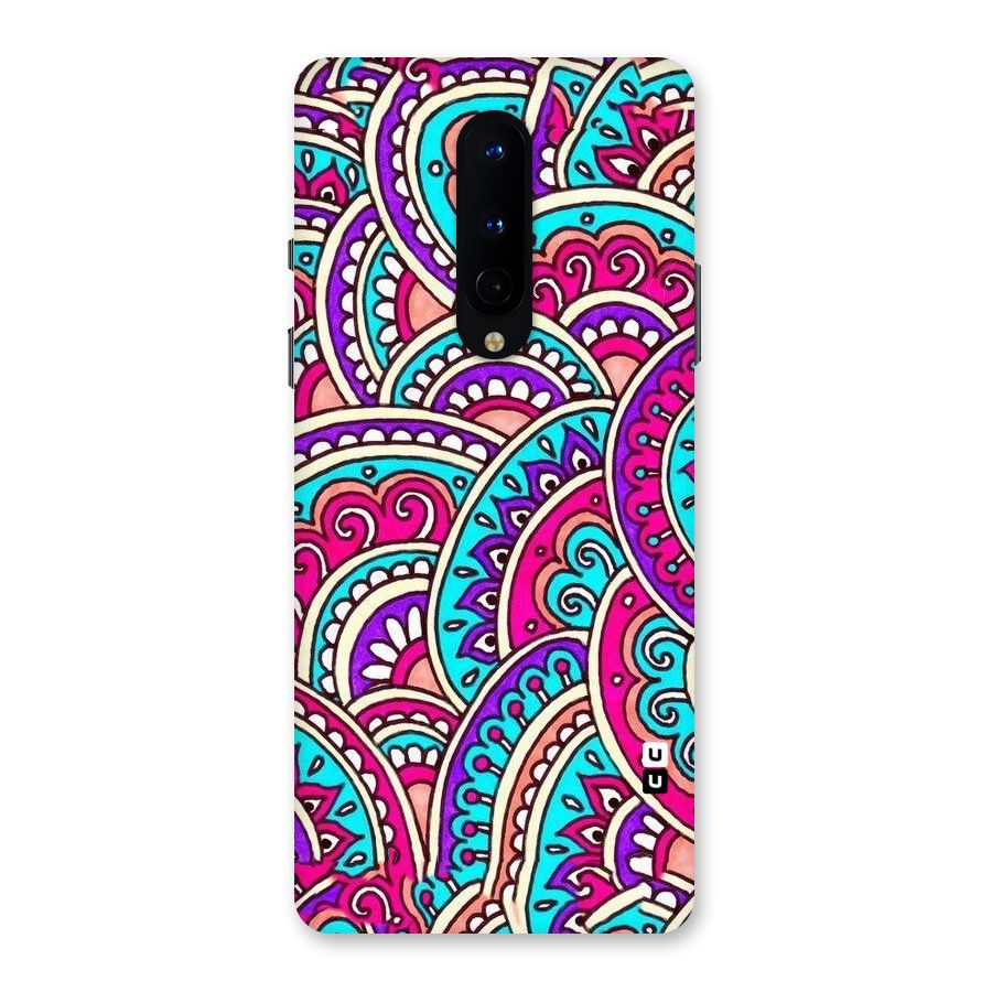 Abstract Rangoli Design Back Case for OnePlus 8