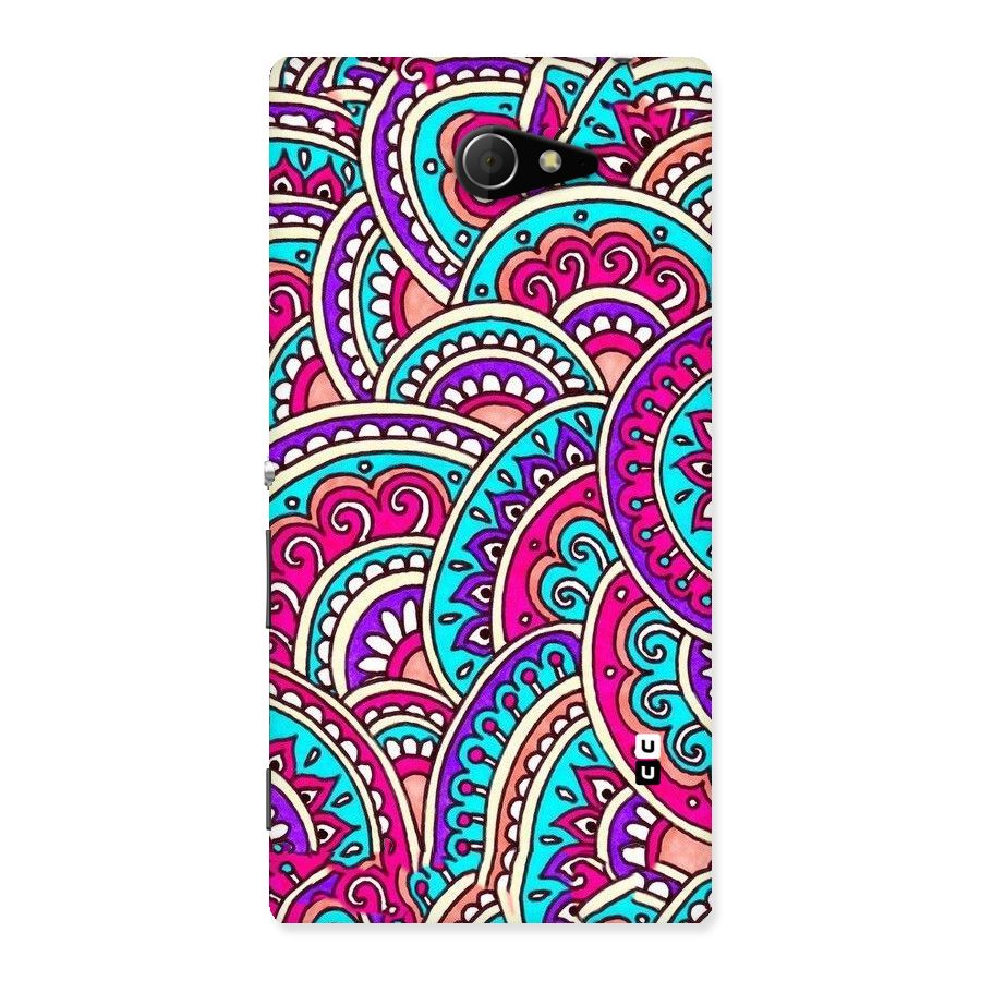 Abstract Rangoli Design Back Case for Sony Xperia M2