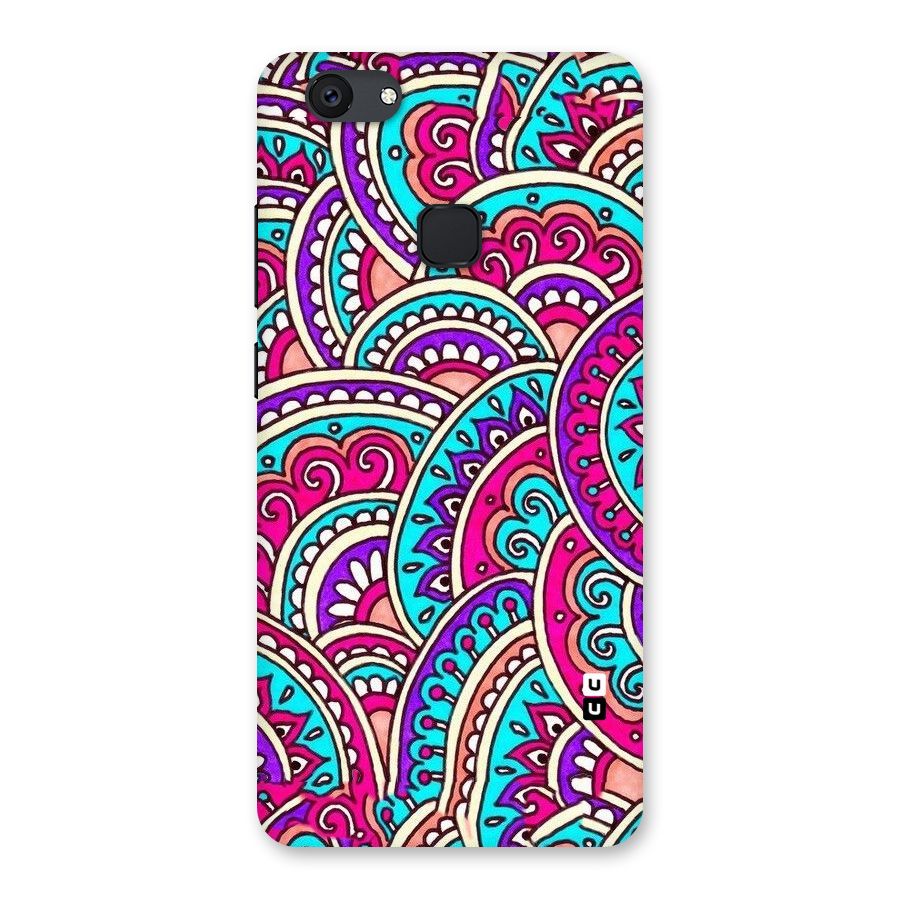 Abstract Rangoli Design Back Case for Vivo V7 Plus