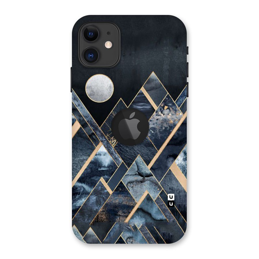 Abstract Scenic Design Back Case for iPhone 11 Logo Cut