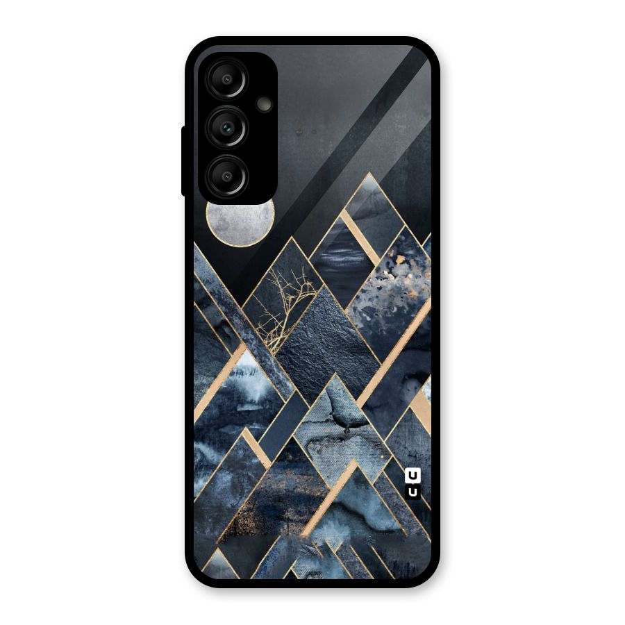 Abstract Scenic Design Glass Back Case for Galaxy A14 5G