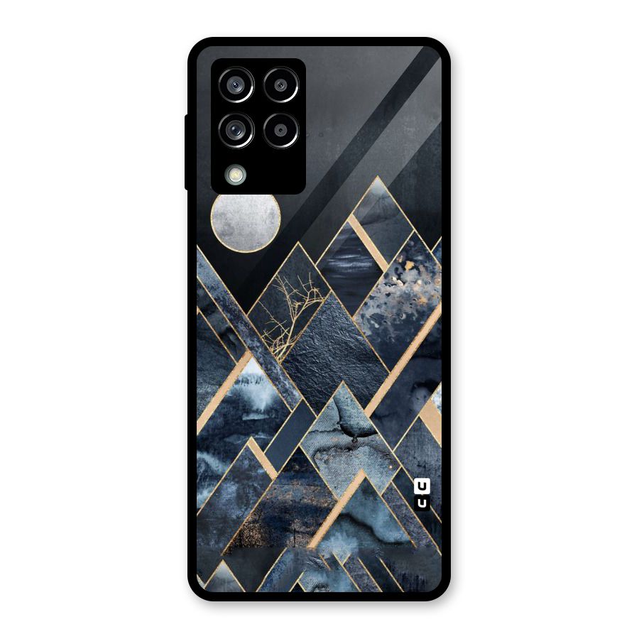 Abstract Scenic Design Glass Back Case for Galaxy M53 5G