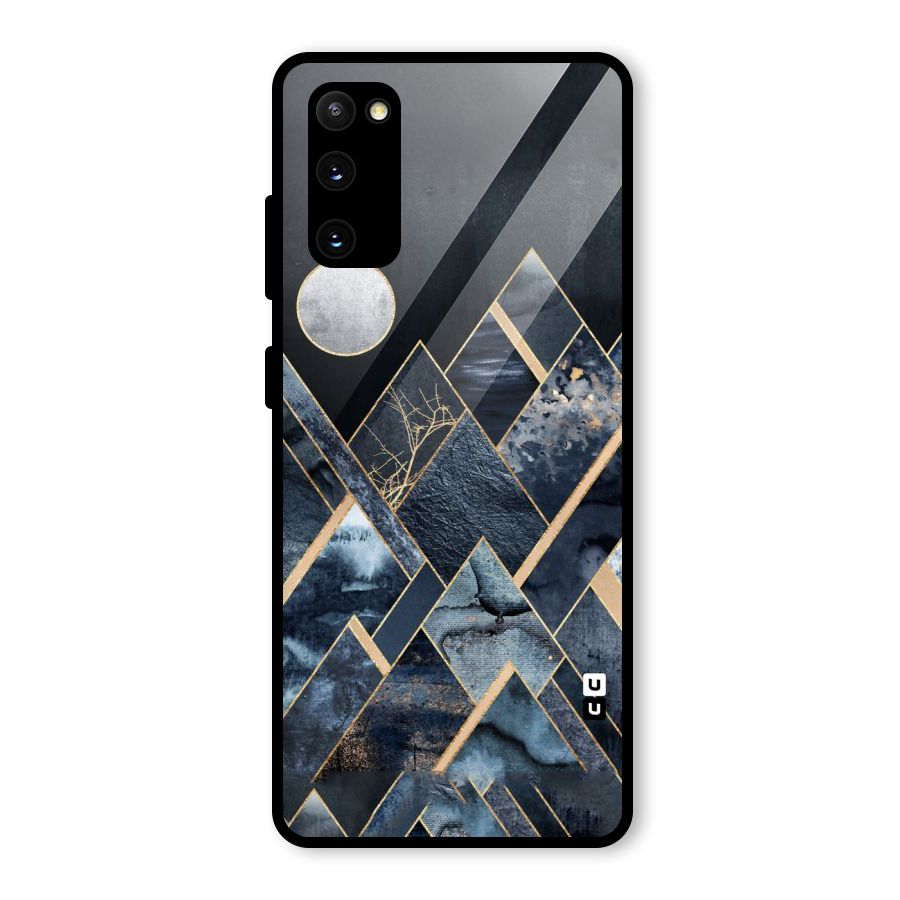 Abstract Scenic Design Glass Back Case for Galaxy S20 FE 5G