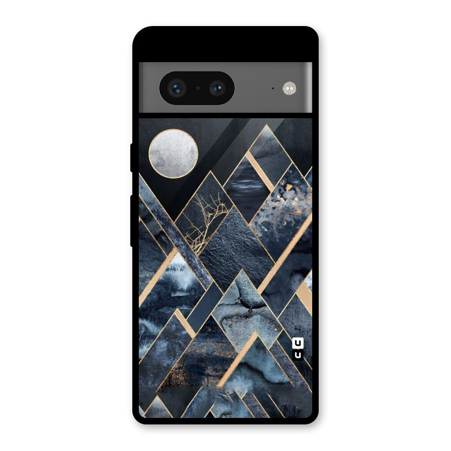 Abstract Scenic Design Glass Back Case for Google Pixel 7