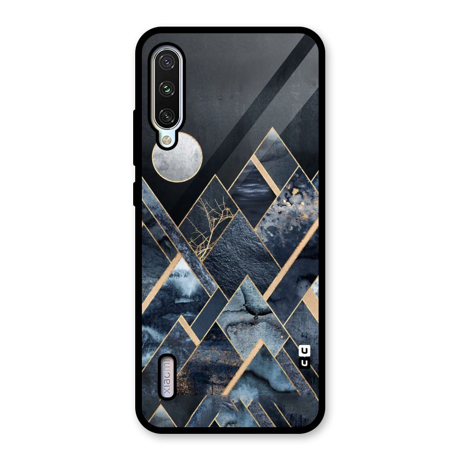 Abstract Scenic Design Glass Back Case for Mi A3