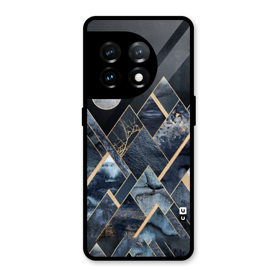 Abstract Scenic Design Glass Back Case for OnePlus 11
