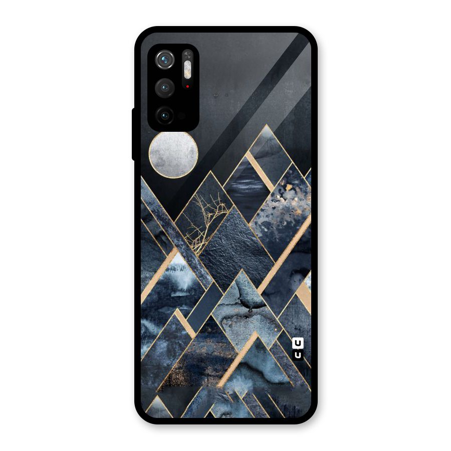 Abstract Scenic Design Glass Back Case for Poco M3 Pro 5G