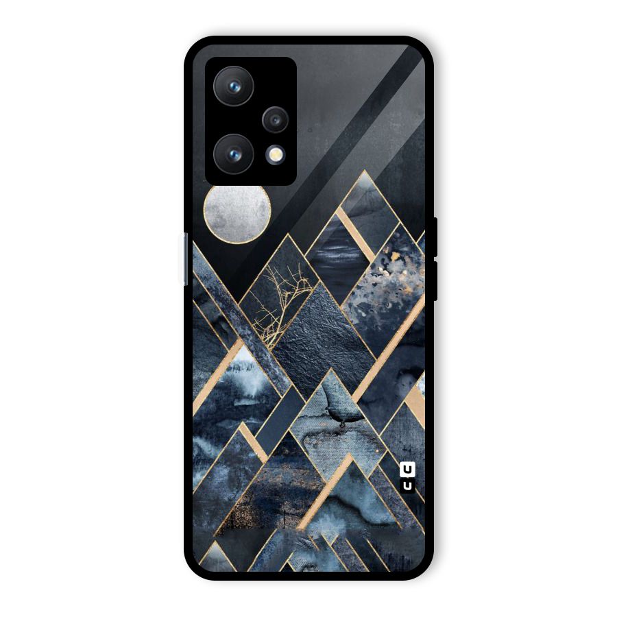 Abstract Scenic Design Glass Back Case for Realme 9 Pro 5G