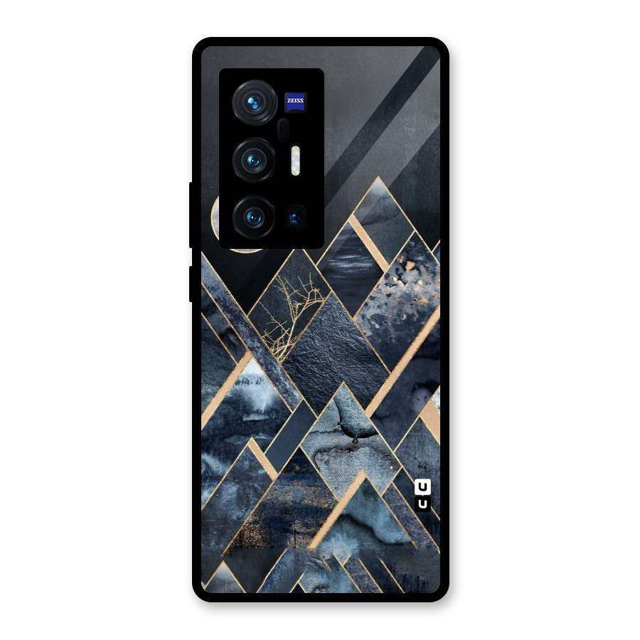 Abstract Scenic Design Glass Back Case for Vivo X70 Pro Plus